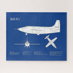 Bell X-1 - Aeroplane Blueprint Plans ABD Jigsaw Puzzle