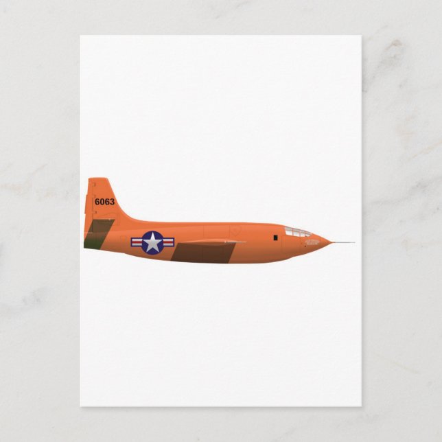 Bell X-1 Rocket plane Postcard (Front)