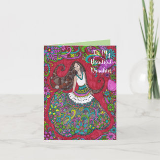 Bella 4 - To My Beautiful Daughter Birthday Card