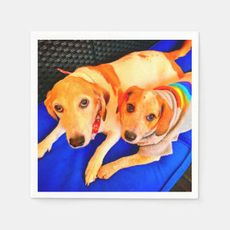 Bella and Luna Napkins by Tamara Diaz Art