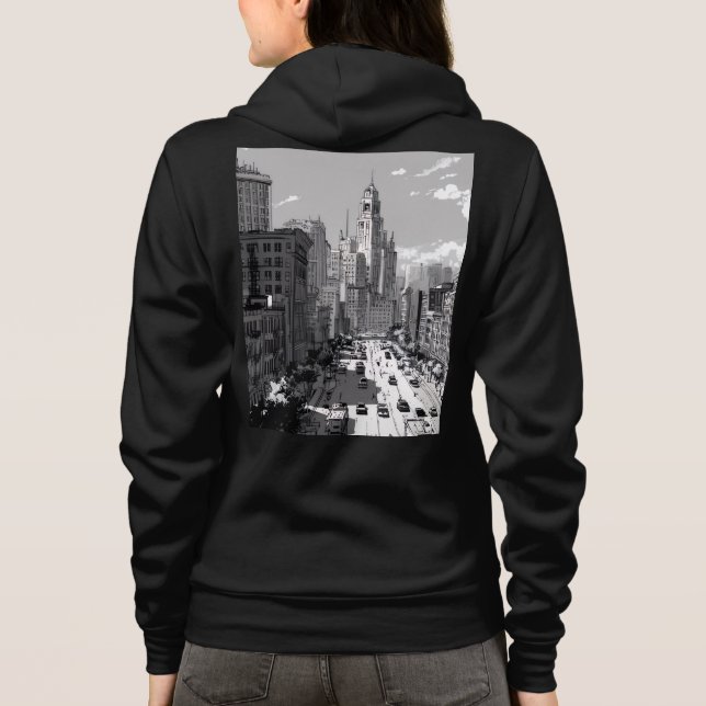 Bella+Canvas Full-Zip Hoodie (Back)