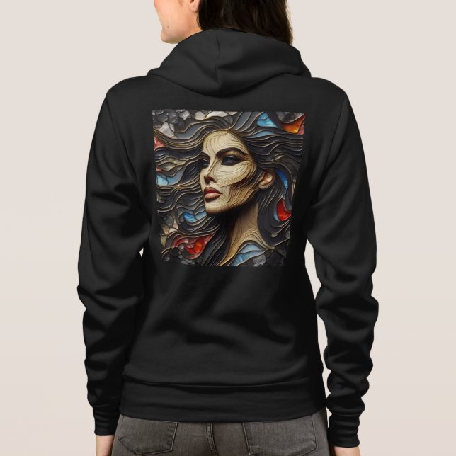 Bella+Canvas Full-Zip Sweatshirts with artwork 14 (Back)