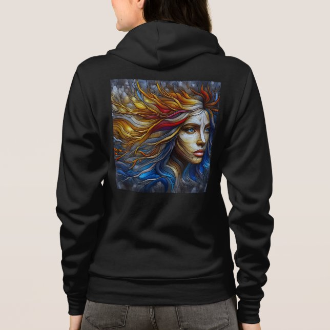 Bella+Canvas Full-Zip Sweatshirts with artwork 18 (Back)