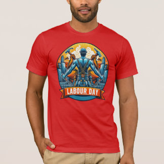 Bella+Canvas Jersey Labour Day Design T-Shirt