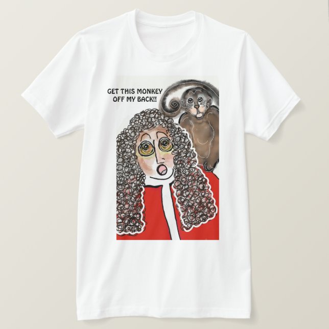 Bella Canvas Men's T-shirt! Funny Judge Monkey Tee (Design Front)