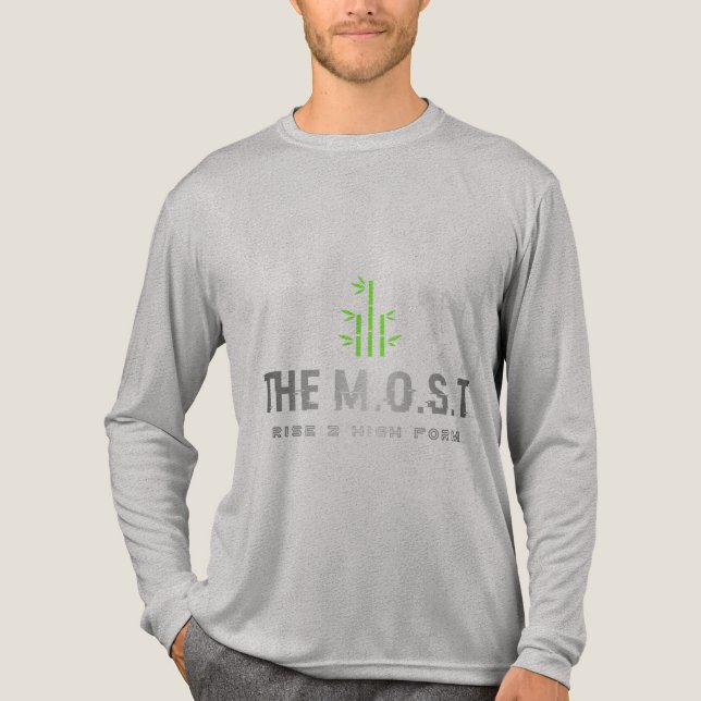 Bella+Canvas Tri-blend Long Sleeve Shirt(Grey) Shirt (Front)
