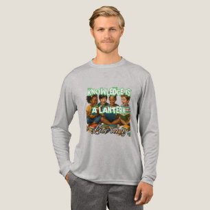 Bella+Canvas Tri-blend Long Sleeve Shirt, Solid Bl Shirt