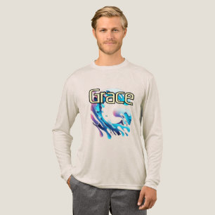 Bella+Canvas Tri-blend Long Sleeve Shirt, Solid Bl Shirt