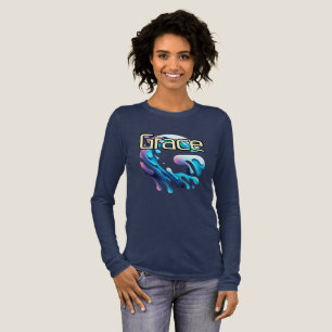 Bella+Canvas Tri-blend Long Sleeve Shirt, Solid Bl Shirt