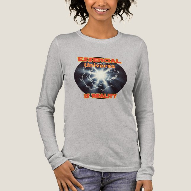 Bella+Canvas Tri-blend Long Sleeve Shirt, Solid Bl Shirt (Front)