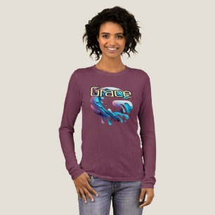 Bella+Canvas Tri-blend Long Sleeve Shirt, Solid Bl Shirt