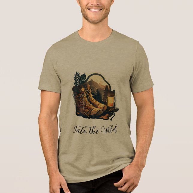 Bella+Canvas Tri-blend T-Shirt, Olive Shirt (Front)