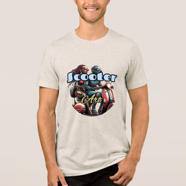 Bella+Canvas Tri-blend T-Shirt, White, Adult S Tri-Blend Shirt (Front)