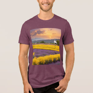 Bella+Canvas Tri-Blend T-Shirt – White Noble Crane Shirt