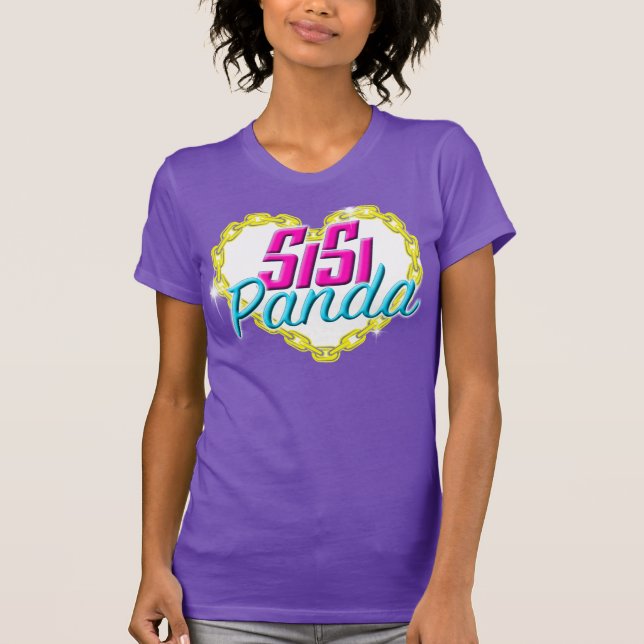 Bella Canvas Women's Heart and Chain T-Shirt (Front)