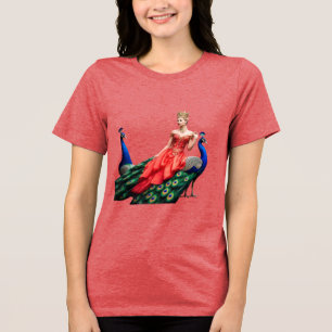 Bella+Canvas Women's Tri-Blend T-Shirt: Peacock an Shirt