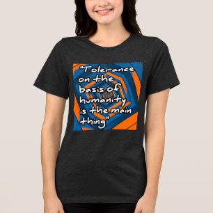 Bella+Canvas Women's Tri-blend T-Shirt, Solid Blac Shirt