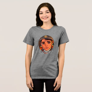 Bella+Canvas Women's Tri-blend T-Shirt, Solid Blac Shirt