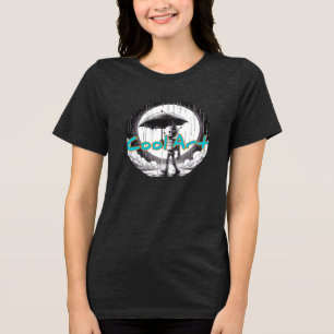 Bella+Canvas Women's Tri-blend T-Shirt, Solid Blac Shirt
