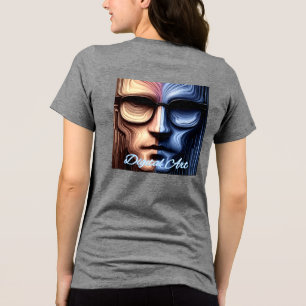 Bella+Canvas Women's Tri-blend T-Shirt, Solid Blac Shirt