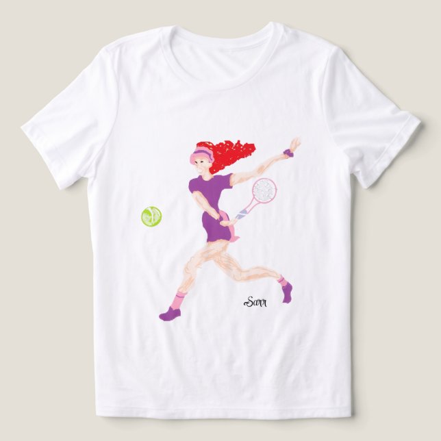 Bella+Canvas Women's Tri-blend T-Shirt Tennis  Shirt (Design Front)