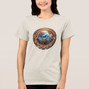 Bella+Canvas Women's Tri-blend T-Shirt, White, Adu Shirt