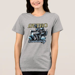 Bella+Canvas Women's Tri-blend T-Shirt, White, Adu Shirt