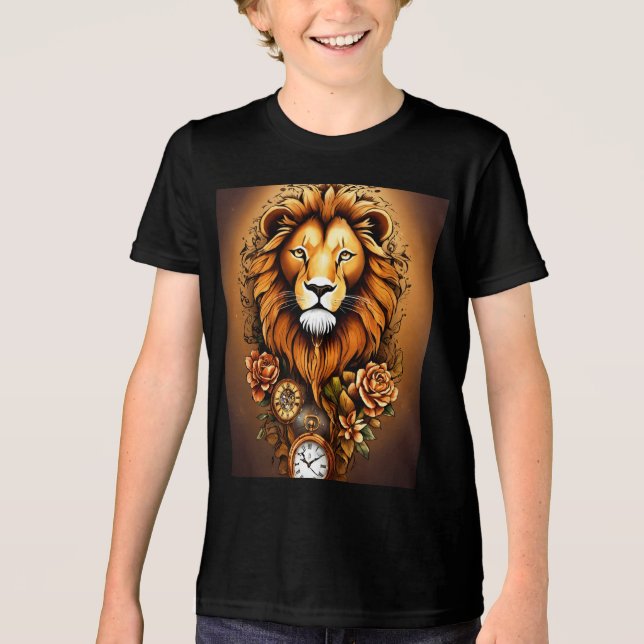 Bella+Canvas Youth Tri-blend T-Shirt, Solid Black, Tri-Blend Shirt (Front)