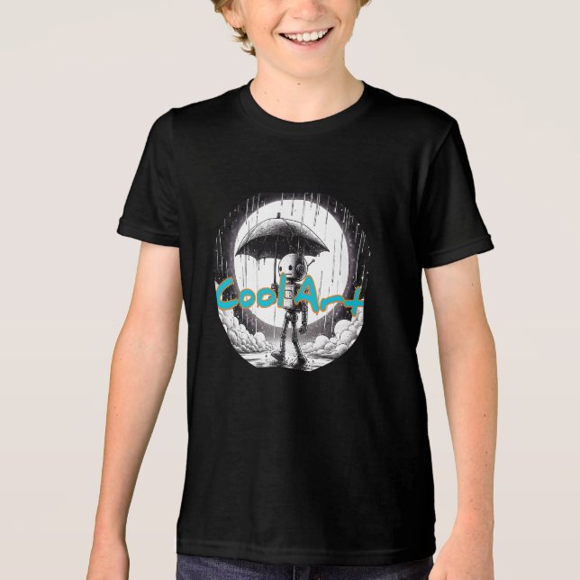 Bella+Canvas Youth Tri-blend T-Shirt, Solid Black  Tri-Blend Shirt (Front)