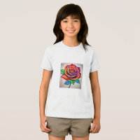 Bella+Canvas Youth Tri-blend T-Shirt, White Fleck,
