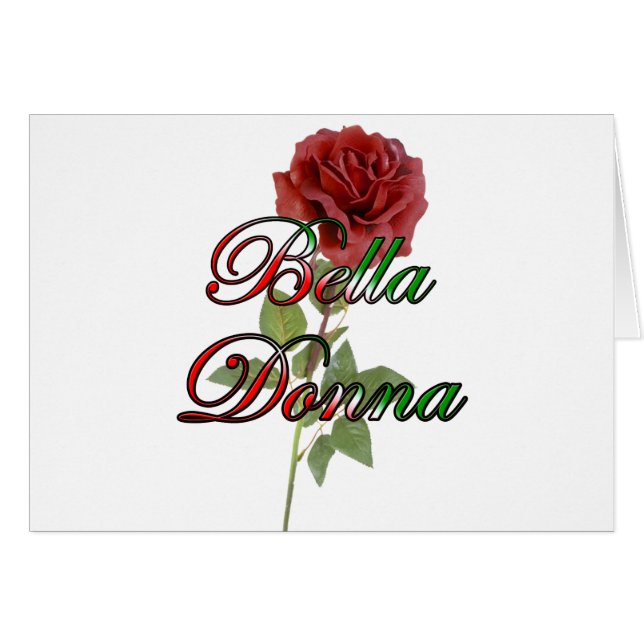 Bella Donna (Beautiful Lady) (Front Horizontal)