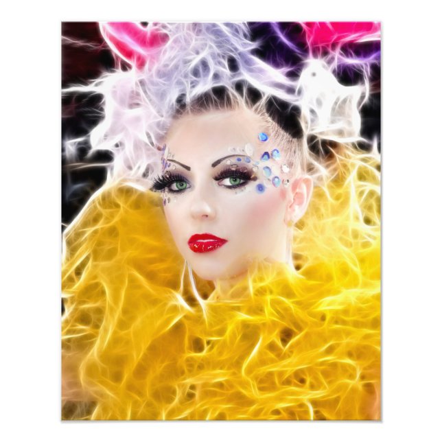 Bella Fashionista Model Photo Enlargement Print (Front)