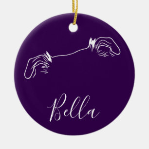 Bella Ornament (Paw Prints)