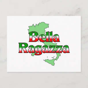 Bella Ragazza (Beautiful Italian Girl) Postcard