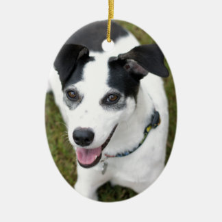 Bella the Rescue Dog Ceramic Tree Decoration