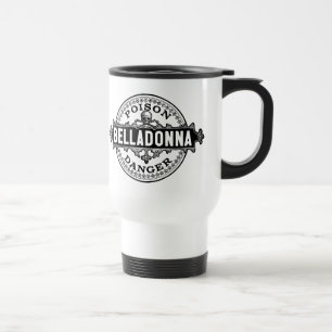 Belladonna Vintage Style Poison Label Travel Mug