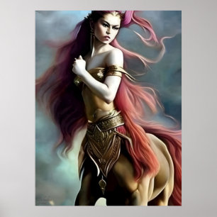 Belladria - AI Fantasy Digital Art Print Centaur