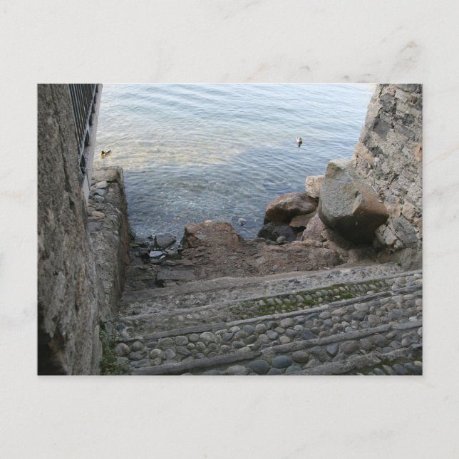 Bellagio, Italy ~ Down Stairs Postcard (Front)