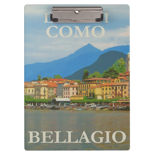 Bellagio Italy Poster Clipboard (Front)