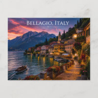 Bellagio Italy Sunset Lake Como Travel