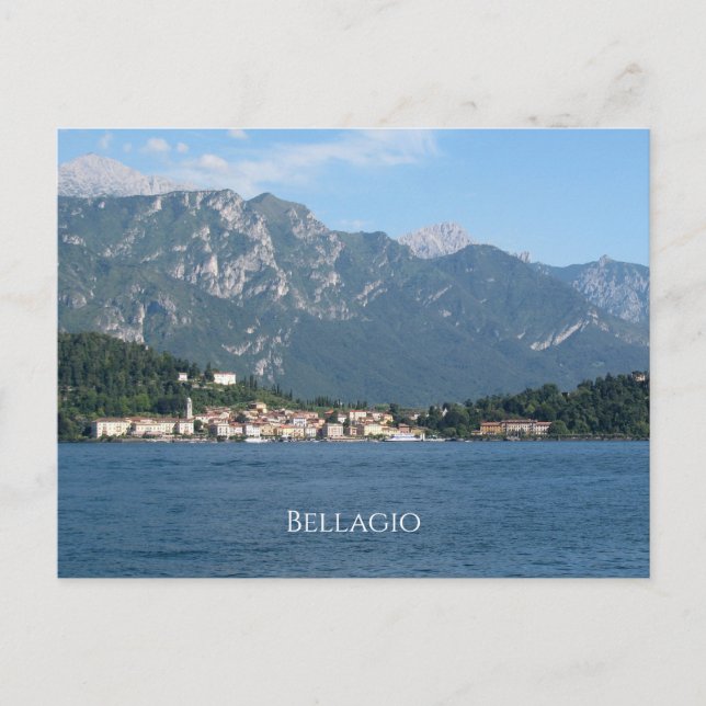 Bellagio lake Como Italy Postcard (Front)