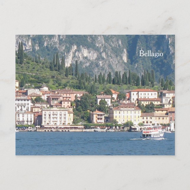 Bellagio lake Como Italy Postcard (Front)