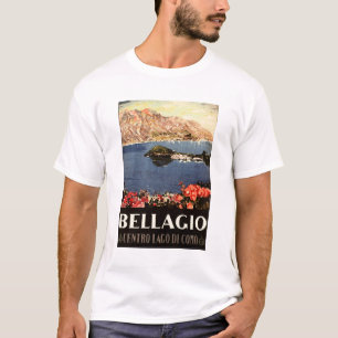 BELLAGIO Lake Como ITALY Scenic Italian Tourism Ad T-Shirt