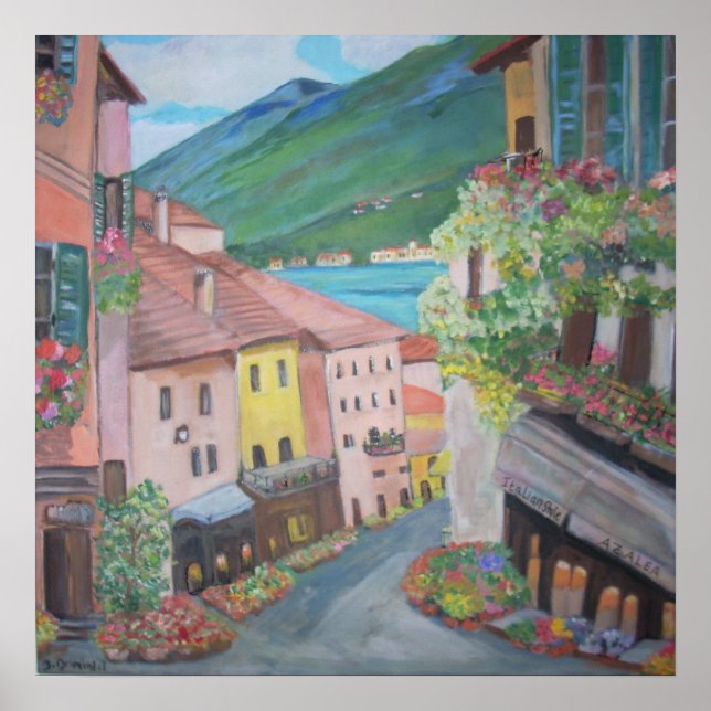 Bellagio town, Italy Poster (Front)