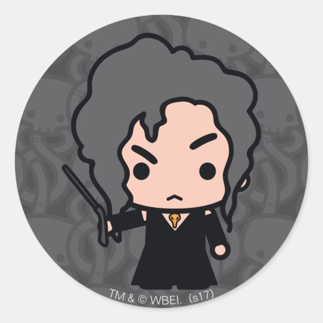 Bellatrix Cartoon Character Art Classic Round Sticker (Front)
