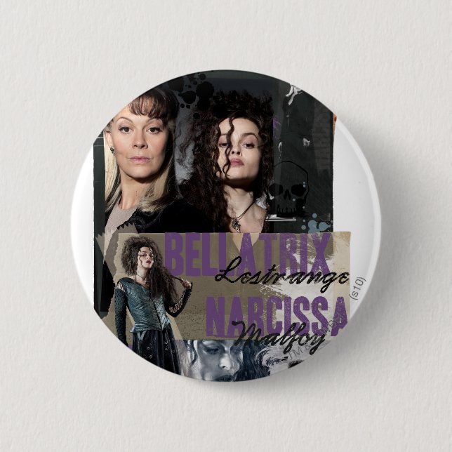 Bellatrix Lestrange and Narcissa Malfoy 6 Cm Round Badge (Front)