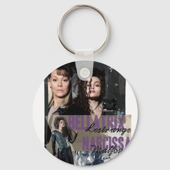 Bellatrix Lestrange and Narcissa Malfoy Key Ring (Front)