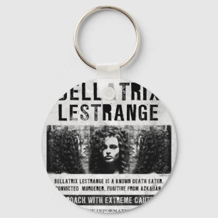 Bellatrix Lestrange Wanted Poster Key Ring