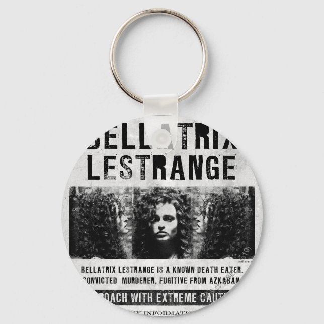 Bellatrix Lestrange Wanted Poster Key Ring (Front)