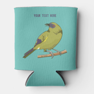 Bellbird Korimako NZ bird Can Cooler